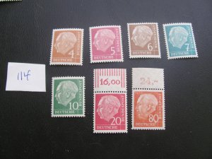 GERMANY 1954 MNH HEUSS XF  (114)