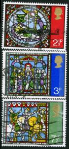 GREAT BRITAIN - SC #661-62-63- USED SET OF 3 STAMPS- 1971- Item GB020