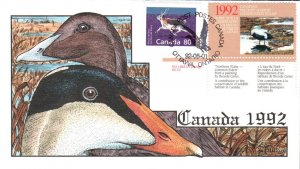 #CN8 Canada 1992 Duck Milford FDC