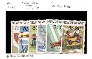 New Zealand, Postage Stamp, #861-866 Mint NH, 1987 Tourism (AB)