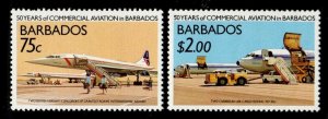 Barbados #741-742 MNH