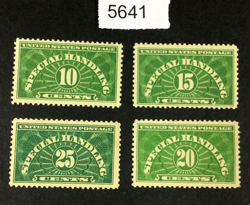 US STAMPS  #QE1-QE4 MINT OG H LOT #5641