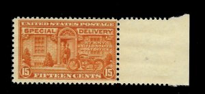 US 1922 Sc# E 16 15 c Special Delivery -Mint NH w/Tab - Vivid Color - Centered 