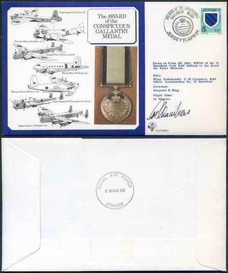 DM9b Award of the Conspicuous Gallantry Medal Signed by Chambers (I)