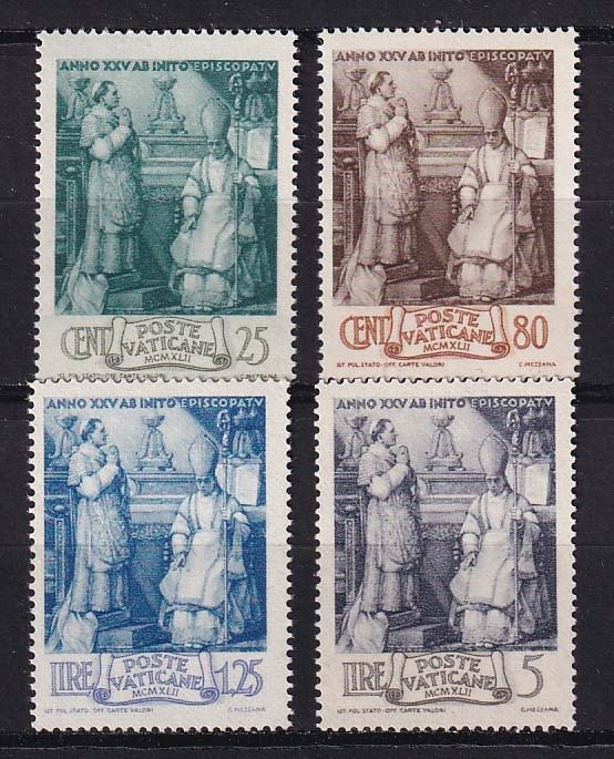 1942 - VATICAN - Scott #80-83 - MNH**