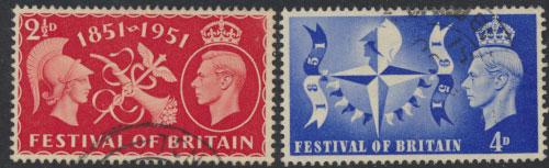 GB George VI  SG 513 -514 Used