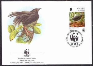 Pitcairn Island 1996 WWF - Henderson Island Rail, Bird, Panda Emblem, Wild Li...