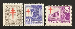 Spain 1947 #ra23-4,rac8, Tuberculosis, **MNH**.