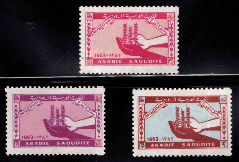 Saudi Arabia Scott 274-276 MH* FAO Freedom from Hunger set of 3 MH* stamps 