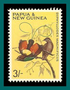 Papua New Guinea 1965 Magnificent Bird of Paradise, MNH #196,SG69