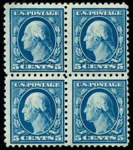 momen: US Stamps #466 Block of 4 Mint H/NH OG CV $460 