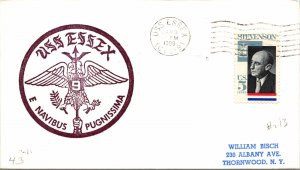 COVER MAILED ONBOARD U.S.S. ESSEX (CVS-9) SPECIAL PICTORIAL CACHET 1966