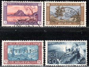 Switzerland Scott # B49 - B52, used