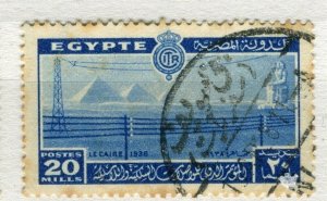 EGYPT; 1938 Telecommunication Conf. Cairo issue used 20m. value