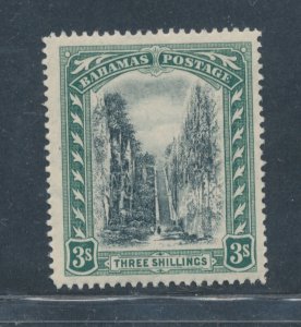 1911-19 Bahamas - Stanley Gibbons #80 - 3 shillings black and green - MNH**