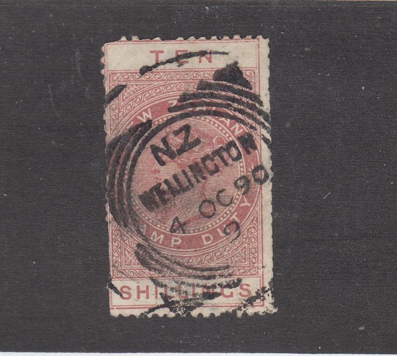 NEW ZEALAND # AR12 SON WEELINGTON DATED SQUARE CIRCLE CANCEL CAT VALUE $75