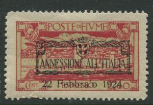 Fiume - Scott E16 - Overprint -1924 - MLH - Single 60c Stamp