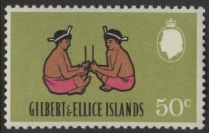 Gilbert & Ellice 147 (mnh) 50c stick game (1968)