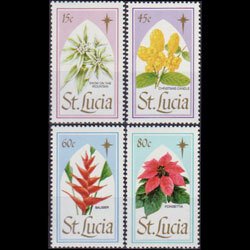 ST.LUCIA 1988 - Scott# 927-30 Christmas Set of 4 NH