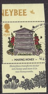GB 2015 QE2 £1.33 Honey Bee Making Honey Ex M/S & Fdc SG MS 3742 ( A1178 )