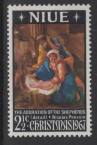 NIUE SG139 1967 CHRISTMAS MNH