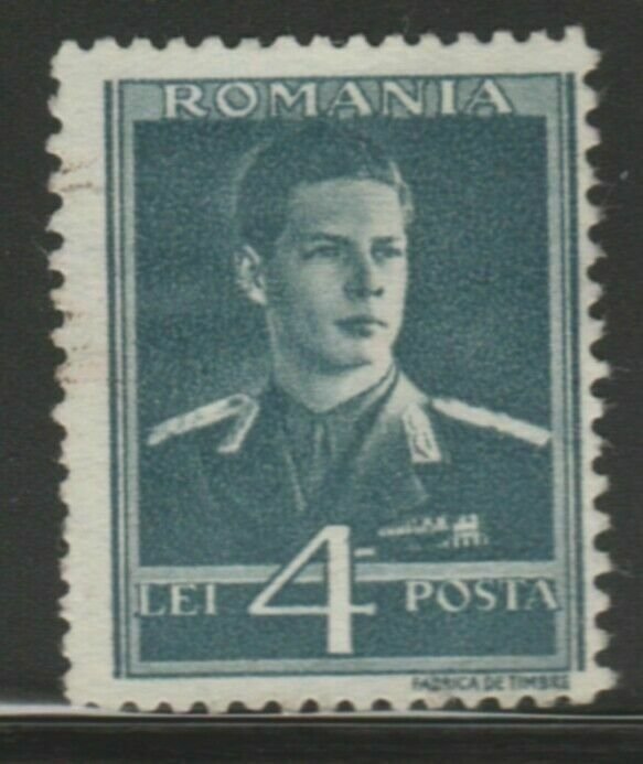 Romania King Michael 1940-42 Wmk Crowns and Monograms 4L Used A18P26F713-