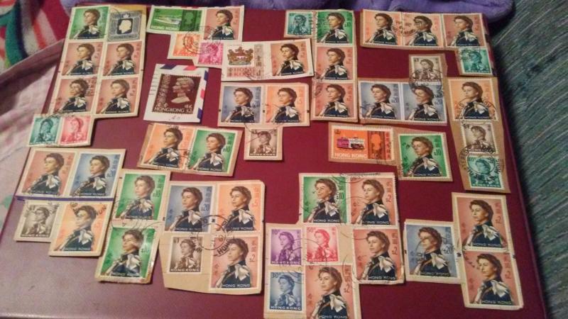 HIGH VALUE HONK KONG USED ON PAPER LOT WITH #217 X 31 STAMPS  $215.00