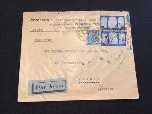 Algeria 1934 airmail to Vienna  stamps postal cover Ref 63197