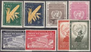 United Nations #23-30 MNH  CV $14.90  (A6608)