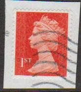 GB QE II Machin SG U2968a - 1st vermillion  - date code M13L - Source  B 