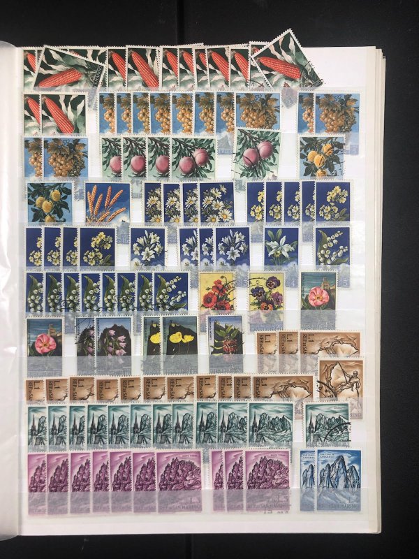 Worldwide  Stamp Stock Book San Marino, Thrace, Vietnam and Lots More Great Deal