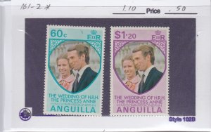 Anguilla 179-80 Royal Wedding mint