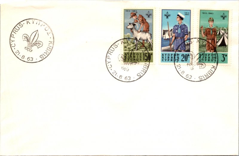 Cyprus, Worldwide First Day Cover, Scouts