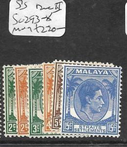 MALAYA  STRAITS SETTLEMENTS  (P2403B)  KGVI DIE II SG 293-8  MOG