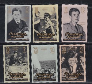 Fujeira # 28-37, John F. Kennedy, Perf Set, NH, 1/2 Cat.