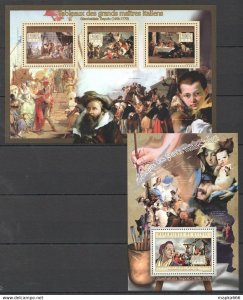 2012 Guinea Art Paintings Italian Great Masters Tiepolo Kb+Bl ** Bc042