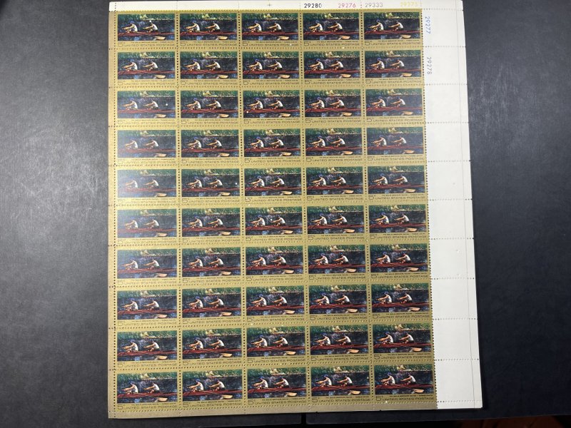 U.S.# 1335-MINT/NEVER HINGED--PANE OF 50--THOMAS EAKINS--1967