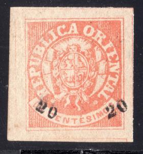 Uruguay classic Coat of Arms #28 SUPERB GEM EXCEPTIONAL MNH WITH GUM CERTIFICATE