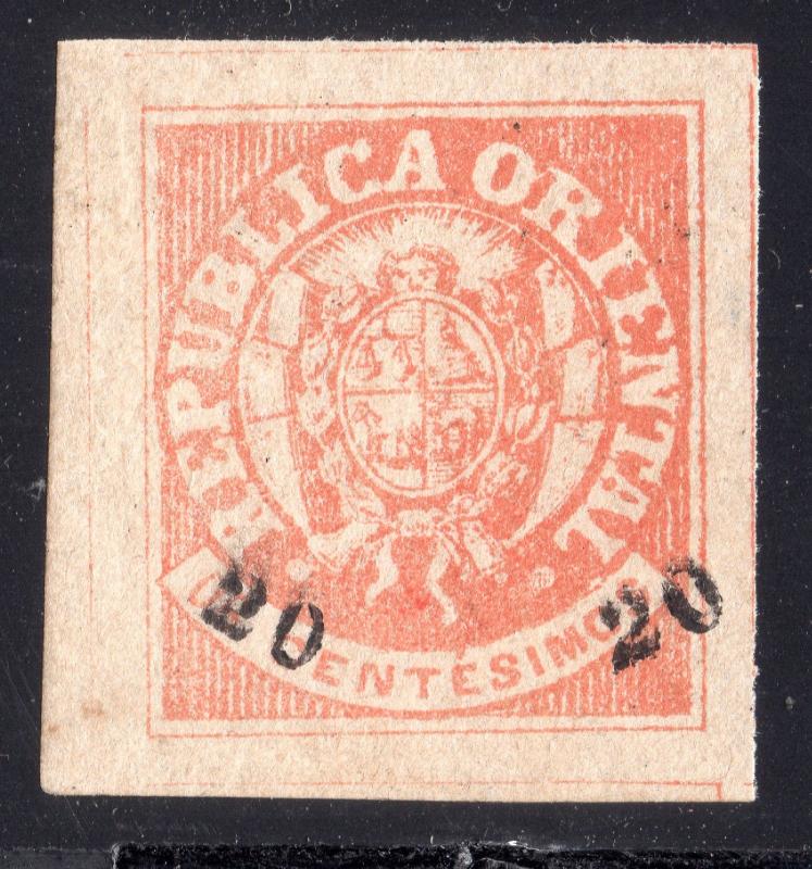 Uruguay classic Coat of Arms #28 SUPERB GEM EXCEPTIONAL MNH WITH GUM CERTIFICATE