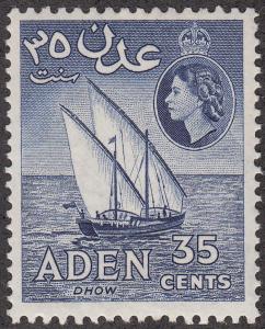 Aden #52a Dhow MNH