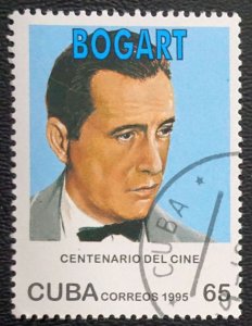 Cuba Sc# 3694 CENTENNIAL  CINEMA theatre movie Humphrey Bogart 65c 1995 used cto