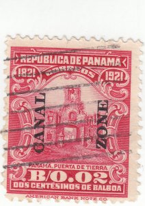 Canal Zone, Scott #61 - 2c Carmine - Used