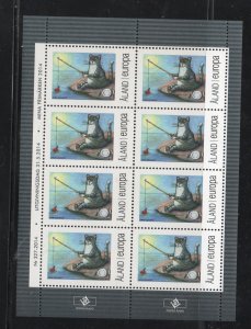 Aland Sc 358 2014 356 Cat Fishing stamp  sheet mint NH