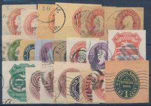 #U1 // #UO71 (21) DIFFERENT USED CUT SQUARES (SOME DUPLICATION) CV $1,322 HV6940