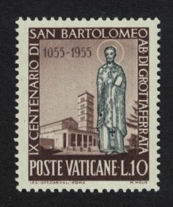 Vatican St Bartholomew the Young 10L 1955 MNH SG#223