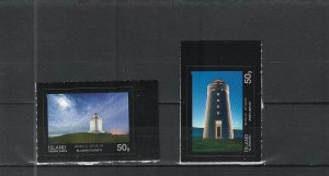 Iceland  Scott#  1380-1381  MNH  (2015 Lighthouses)