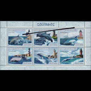 MOZAMBIQUE 2007 - Scott# 1759 S/S Dolphins NH