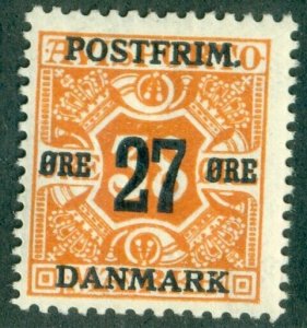 DENMARK #152, Mint Never Hinged, Scott $57.50