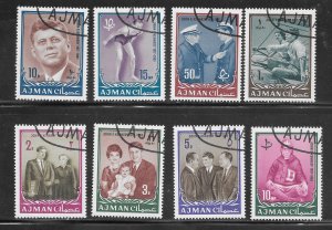 AJMAN #19-26 Used Collection / Lot