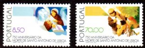 PORTUGAL 1508-9 MNH SCV $3.95 BIN $2.00 RELIGION